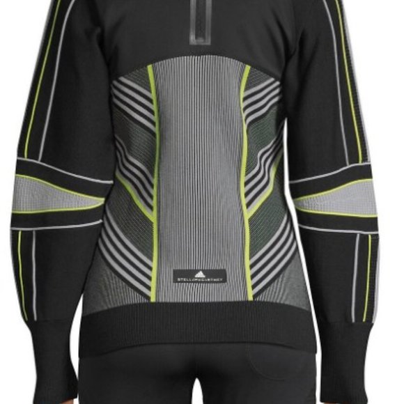 Adidas by Stella McCartney Run Geometric Turtleneck Pullover size L - Picture 7 of 9